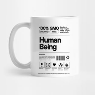 Organic Human Being Artwork - Embrace Nature with this 100% Organic, GMO Free Design Mug